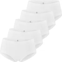 ESGE 5er-Pack Basic - Feinripp Hüftslip Slip in weicher und natürlicher Feinripp-Qualität aus Baumwolle, Atmungsaktiv und hautfreundlich, Elastischer Softbund