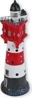 Leuchtturm Roter Sand 33 cm Deko Leuchtturm mit Licht Maritime Deko LED Beleuchtung
