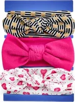MyBeautyworld24 3 Stck Baby Stirnbänder 0 – 24 Monate verknotete Baby Stirnband Baby-Turban Mädchen Kopfband