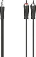 Audio-Kabel, 3,5-mm-Klinken-Stecker - 2 Cinch-Stecker, Stereo, 1,5 m (