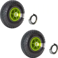 2x Sackkarrenrad Luftrad 260 x 85 mm 3.00-4 Bollerwagenrad Ersatzrad, 4PR versetzt