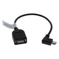 OTB Adapterkabel Micro-USB OTG (USB On-The-Go) für Smartphones, Tablets und Camcorder abgewinkelt