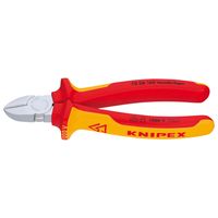 Knipex 700-6140 Seitenschneider 140mm VDE Griffe starkwandig 2farb., rot/gelb/silber