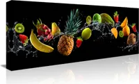 120 x 40 cm Bild auf Leinwand Früchte Obst 5745-SCT deutsche Marke und Lager - Die Bilder/das Wandbild/der Kunstdruck ist fertig gerahmt.