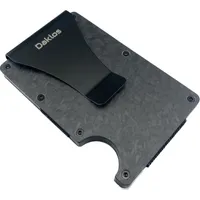 DAKLOS Carbon RFID karbonová mini peněženka s klipem černá Peněženka Daklos