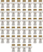 44er Set Grabkerze Kreuz Grablicht Weiß Friedhofskerzen Grabbrenner Kreuzkerze Grableuchte Trauerlicht Gedenkkerze Grablichtkerze Grabdekoration