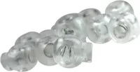 10 Einloch Kordelstopper Kordelenden Kordelklemme rund 15x19mm, Farbwahl