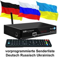 Russische TV Sat Receiver MEDIAART-3 HD mit WLAN Youtube bereit Deutsch Russisch