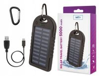 Solar-Powerbank Setty 5000 mAh Schwarz