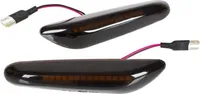 Prémiové LED bočné smerovky čierne/dymové pre BMW radu 3 E46 (všetky) od roku 1997-2007