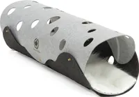 Katzen Filztunnel XXL · hellgrau/dunkelgrau · ca. 120 x 30 cm