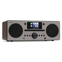 Auna - prenosné rádio, Bluetooth, DAB/DAB+/FM, CD, TFT displej, MP3, streaming