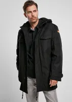 Brandit Urban Classics Parka Jacket -L- Flag Black