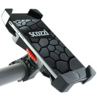 scozzi® Handyhalterung Fahrrad Handy Smartphone Halterung Halter Handyhalter Universal 360° Kugelgelenk drehbar schwarz