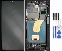 Für Samsung Galaxy S23 Ultra Display Full TFT mit Rahmen Ersatzteil Reparatur Grau