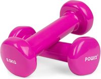 Vinyl Hanteln Paar (2 X 1 Kg (Pink)) Ideal Für Gymnastik Aerobic Pilates 05 Kg - Rosa (2X0,5Kg)