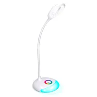 Lampa stolová LED 5W 4100K+RGB biela SOLIGHT WO44