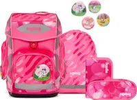 Ergobag Schulranzen-Set CUBO KuntBärbuntes Einhorn 5-teilig
