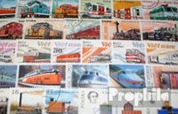 Briefmarken Motive 150 verschiedene Eisenbahn Marken