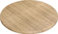 JAMAIKA | Bistro Außen Tischplatte | Ø 60 cm | Eiche | Rund | Topalit Tischplatte