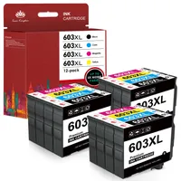 faedra Multipack EPSON 603 603XL Druckerpatronen, 4er Tintenpatrone  (Packung, Für Epson Expression Home XP-3100 3150 2150 4100 4105 2105 2100)