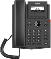 Fanvil X301W - Telefon IP - Czarny - Słuchawka przewodowa - Biurkowy/ścienny - Linux - In Band - Out of Band - SIP Info
