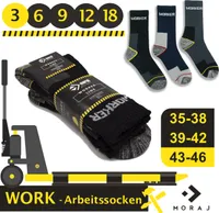 Pracovné ponožky WORKER Funkčné ponožky Vonkajšie športové bavlnené 3 páry - 43/46