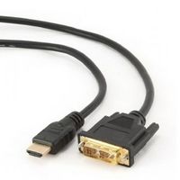 Gembird - Kabel HDMI do DVI (pozłacane złącza, 3 metry) [Wielka Brytania] - Kabel HDMI do DVI (pozłacane złącza, 3 metry) [Hiszpania