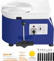 SucceBuy hrnčířský kruh - 11palcový keramický s nožním pedálem, sochařskými nástroji a zástěrou. 350 W pro uměleckou tvorbu