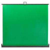 PrimeMatik - Ausfahrbares Chroma Key Panel. Muslin Faltbare Hintergrund grün für Fotografie und Video 210x200cm