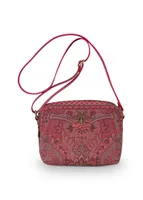 Pip Studio - Grote Crossbody tas 'Kyoto Festival' - Donkerroze