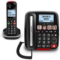 Swissvoice Xtra 3355 Combo - schnurgebundenes Seniorentelefon - schwarz