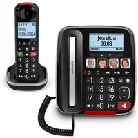 Telefone fixo sem fio para idosos com atendedor de chamadas Xtra 2355 da  Swissvoice