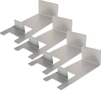 BBQ-Toro Edelstahl Grillrost Erhöhung (4 Stück) | Passend für Pizzaring Ø 57 cm