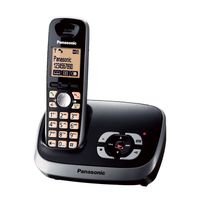 Panasonic Telefon KX-TG6521, schnurlos, Farbe: Schwarz