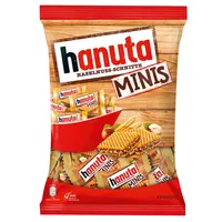 Hanuta Minis indywidualnie pakowane chrupiące mini plasterki orzechów laskowych 200g