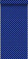 ESTAhome tapeta tečky modrá - 138105 - 53 cm x 10,05 m