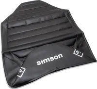 Sitzbezug SIMSON - schwarz, strukturiert, wasserdicht, S51E, S70E - Enduro