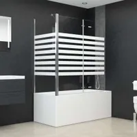vidaXL Kabina prysznicowa 120x68x130 cm listwy ze szkła hartowanego