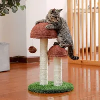 PurpurRain – Kratzstamm Champignon für Katzen, 48 cm