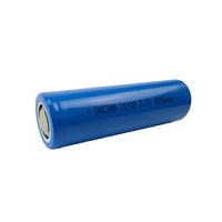 21700  3,7 Volt Akku mit Schutzschaltung  rund 4500 mAh LIPO  Maße: Durchmesse 21 mm, Länge  70 mm  wiederaufladbar Flat Top Batterie