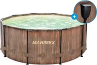 Florida Pool 3,05x0,91 m mit Skimmer - TEAK-Motiv