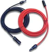1 Paar of 3 Meter Solarmodul Verlängerungskabel 4mm² Schwarz+Rot Solarstecker MC4 Solarkabel IP67 Wasserdichte 1000 V DC