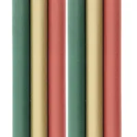 Benza Geschenkpapier – Weihnachtspapier Kraft – 2 Meter x 70 cm – 6 Rollen