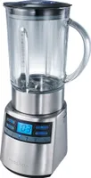 ProfiCook PC-UM 1006 Universalmixer mit Ice-Crush-Funktion, abnehmbarer Glas-Mixbehälter mit Skala, LCD-Display (blau beleuchtet), Edelstahlgehäuse