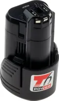 T6 Power Akku für Bosch GSR 10,8V-LI-2, Li-Ion, 10,8 V, 2500 mAh (27 Wh), schwarz