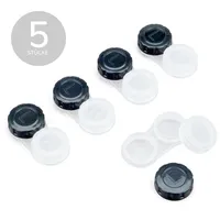 Linsenset mit 5 Linsenbehältern - schwarz/weiß