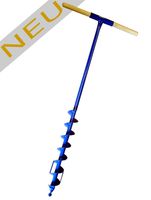 Sonderangebot Erdbohrer 50 mm 5 cm - 1m lang blau - B Ware