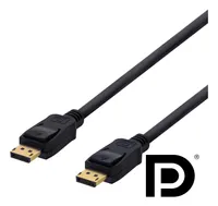 Kabel DELTACO DisplayPort, 1m, 4K UHD, DP 1.2, czarny