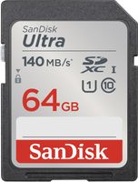 SanDisk Ultra SDXC UHS-I    64GB 140MB/s       SDSDUNB-064G-GN6IN